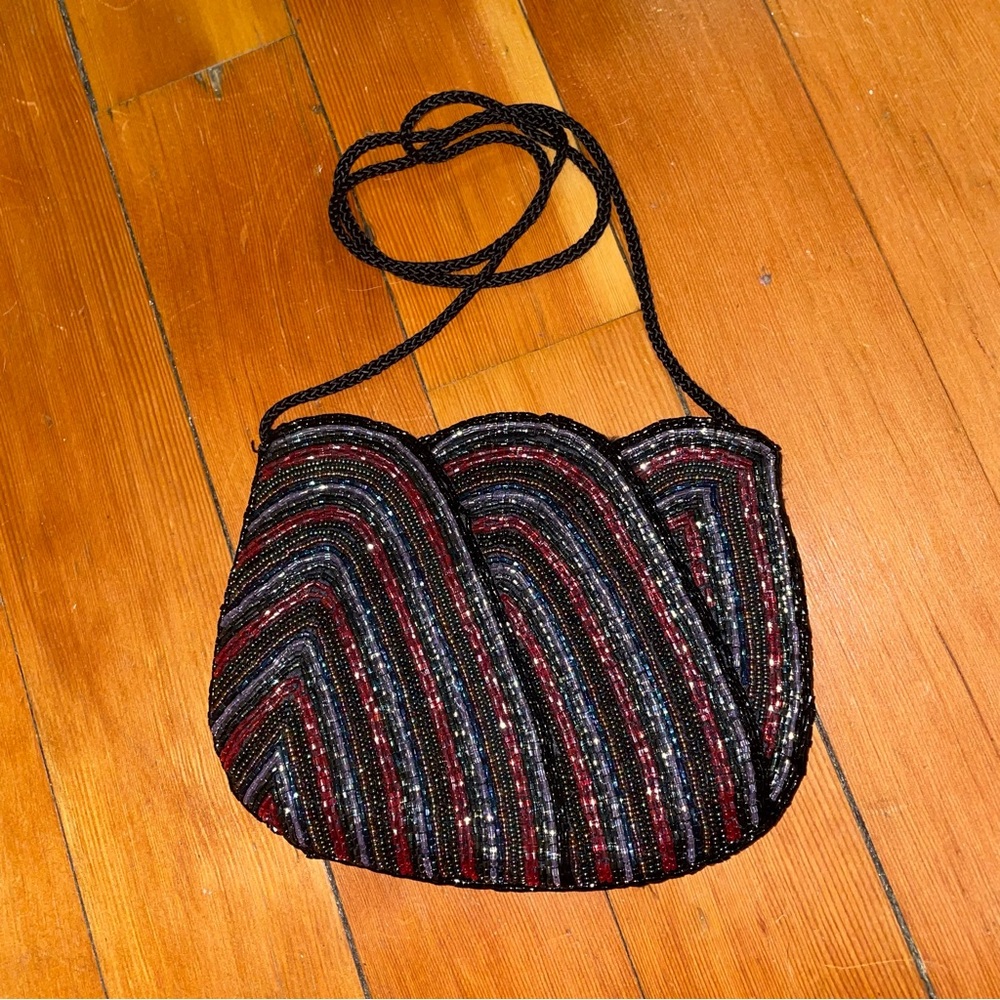 Vintage Hand-Beaded Evening Bag